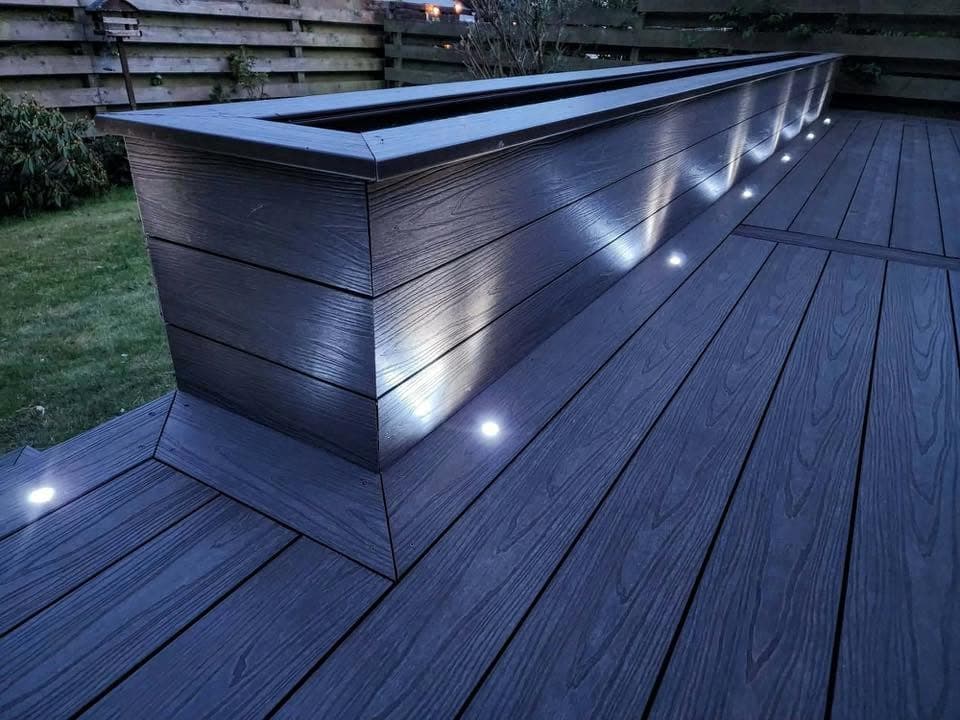 Deck and patio combination build