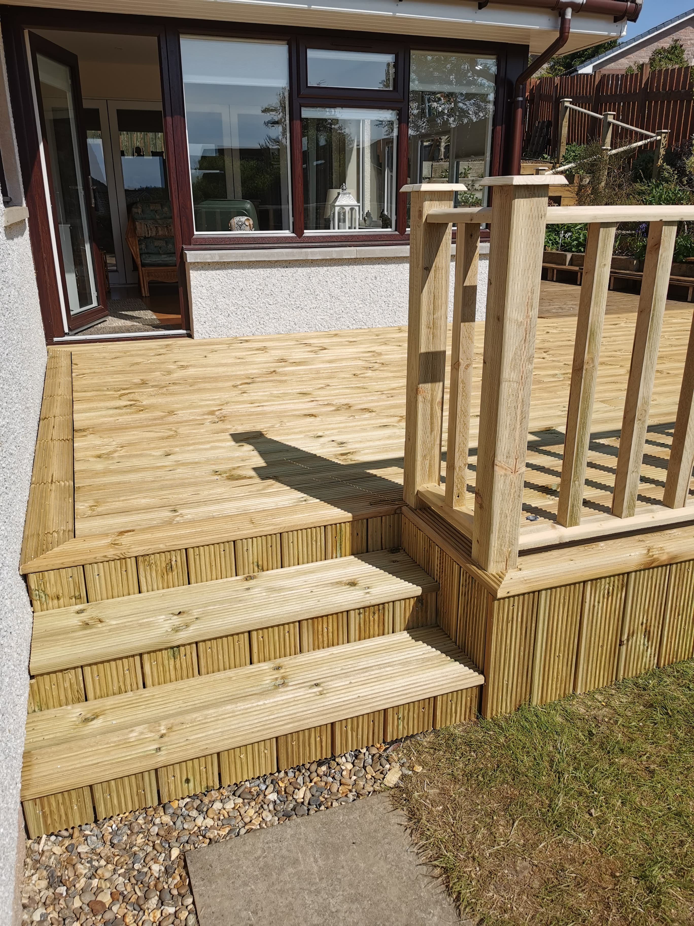 Timber deck and pergola finished by Greenwell